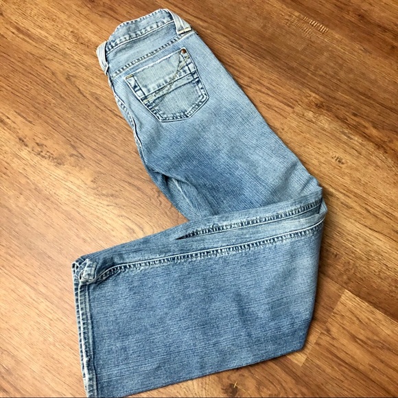 GAP LowRise flare ankle jeans size 4 light wash - Picture 7 of 7